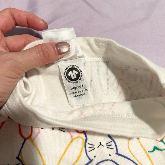 Hanna Andersson Multi Colored Bunnies Pajama Set - Shorts (8Y) - Picture 5 of 5